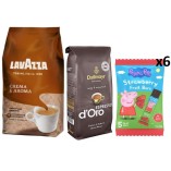 Кофе зерно 2 вида и финиковые батончики 6 шт